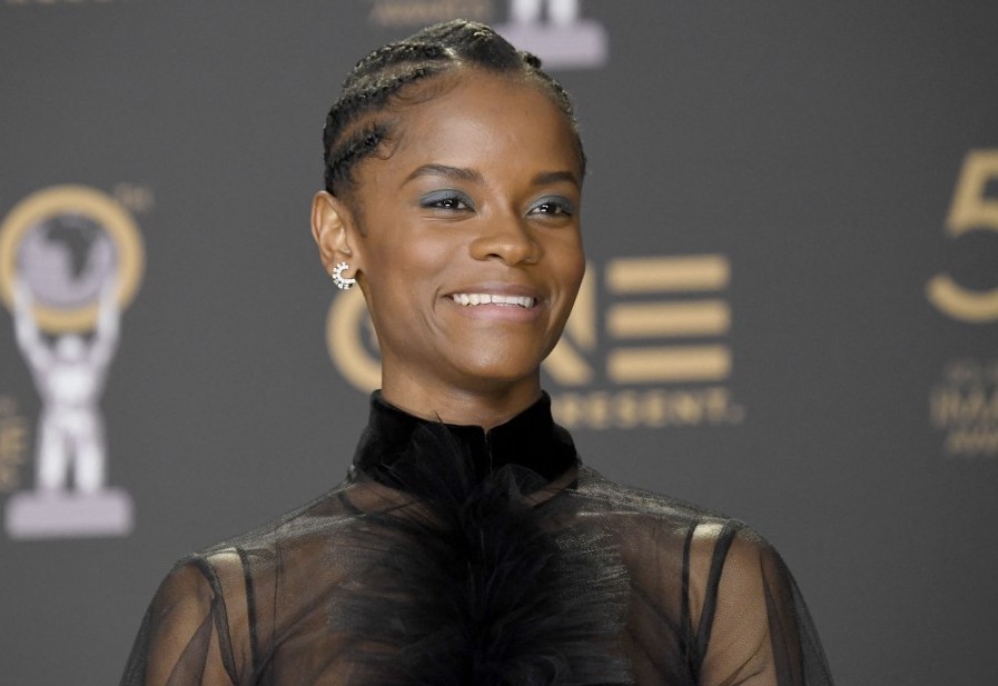Aktris Letitia Wright. AFP/FRAZER HARRISON